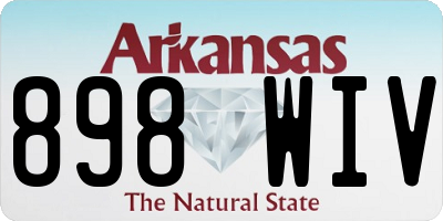 AR license plate 898WIV