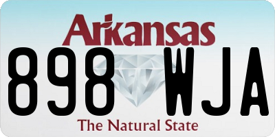 AR license plate 898WJA