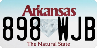 AR license plate 898WJB