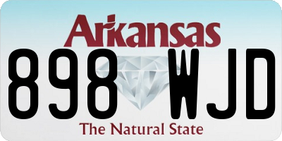 AR license plate 898WJD