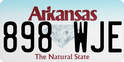 AR license plate 898WJE
