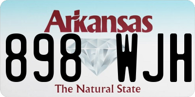 AR license plate 898WJH