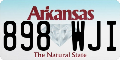 AR license plate 898WJI