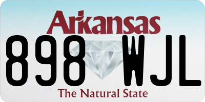 AR license plate 898WJL
