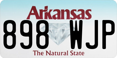 AR license plate 898WJP