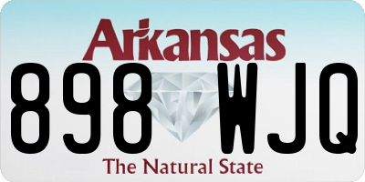 AR license plate 898WJQ