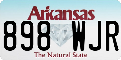 AR license plate 898WJR