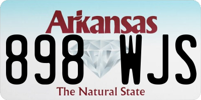AR license plate 898WJS