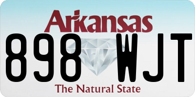 AR license plate 898WJT