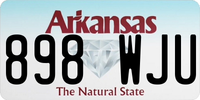 AR license plate 898WJU
