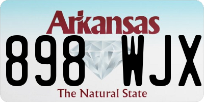 AR license plate 898WJX