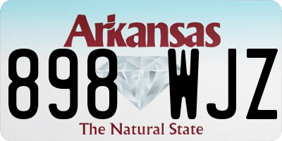 AR license plate 898WJZ