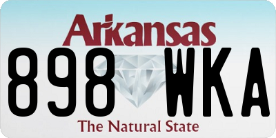 AR license plate 898WKA