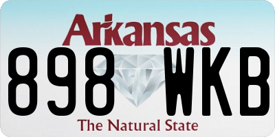 AR license plate 898WKB