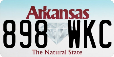 AR license plate 898WKC