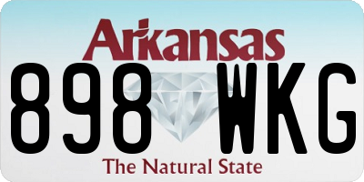 AR license plate 898WKG