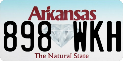 AR license plate 898WKH