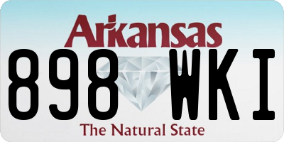 AR license plate 898WKI