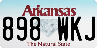 AR license plate 898WKJ