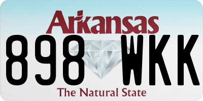 AR license plate 898WKK