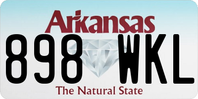 AR license plate 898WKL