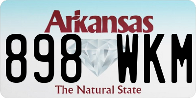 AR license plate 898WKM
