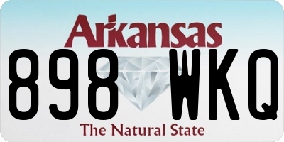 AR license plate 898WKQ