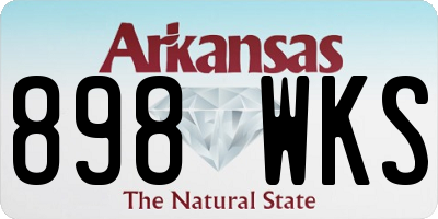 AR license plate 898WKS