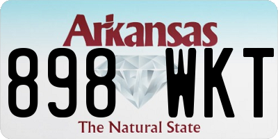 AR license plate 898WKT