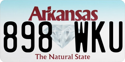 AR license plate 898WKU