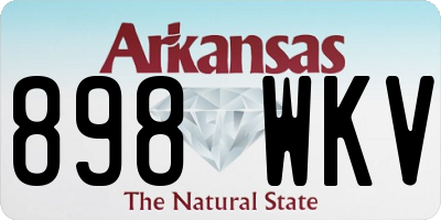 AR license plate 898WKV