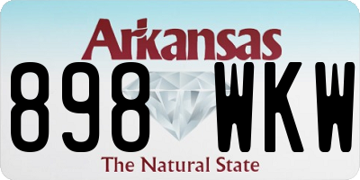 AR license plate 898WKW