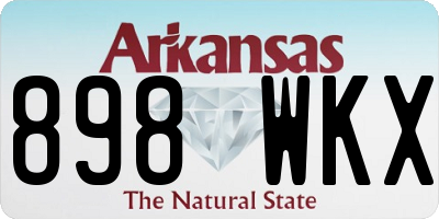 AR license plate 898WKX