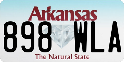 AR license plate 898WLA