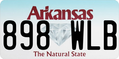 AR license plate 898WLB