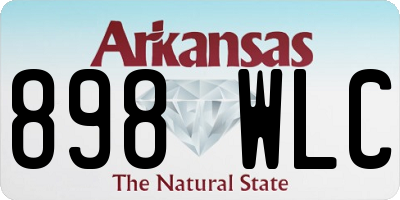 AR license plate 898WLC
