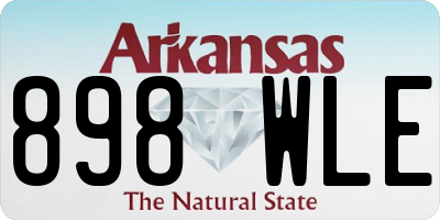 AR license plate 898WLE