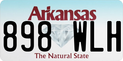 AR license plate 898WLH