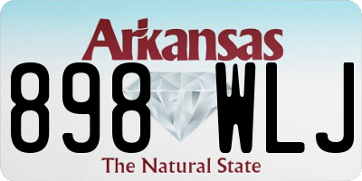 AR license plate 898WLJ