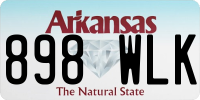 AR license plate 898WLK