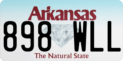 AR license plate 898WLL