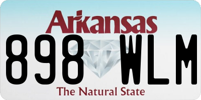 AR license plate 898WLM