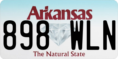 AR license plate 898WLN