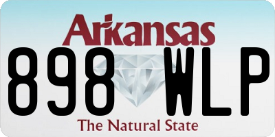AR license plate 898WLP