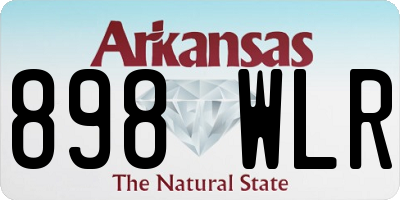 AR license plate 898WLR