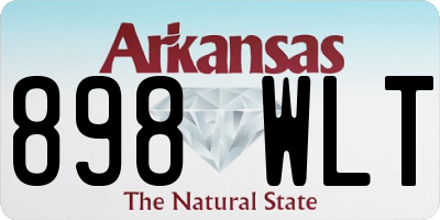 AR license plate 898WLT