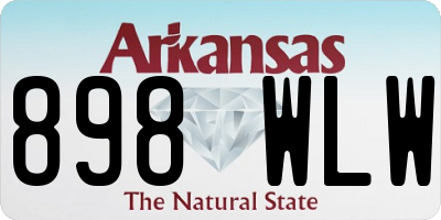 AR license plate 898WLW