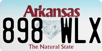 AR license plate 898WLX