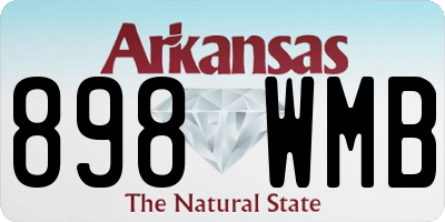 AR license plate 898WMB