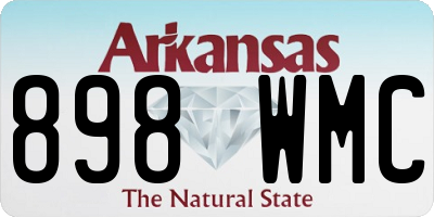 AR license plate 898WMC